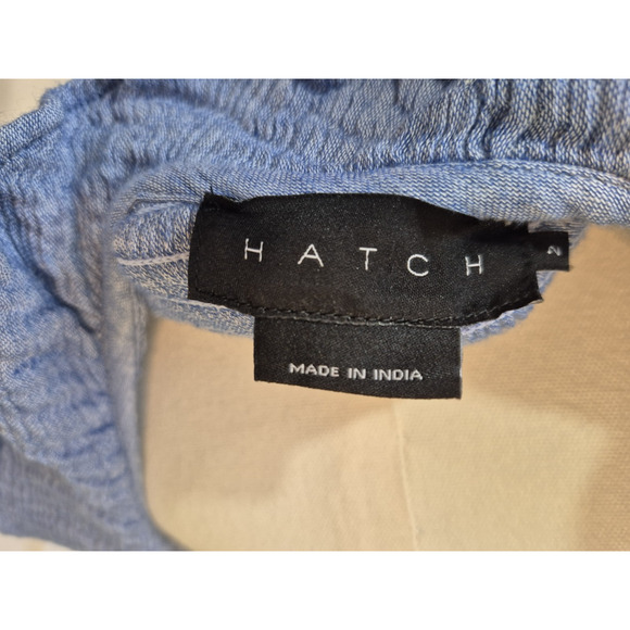 Hatch Womens Blue Gauzy Cotton The Sarah Maternity Midi Dress US 2 - Picture 9 of 9